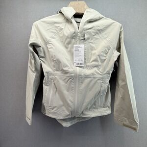Athleta Light Beige Hooded Ski Jacket